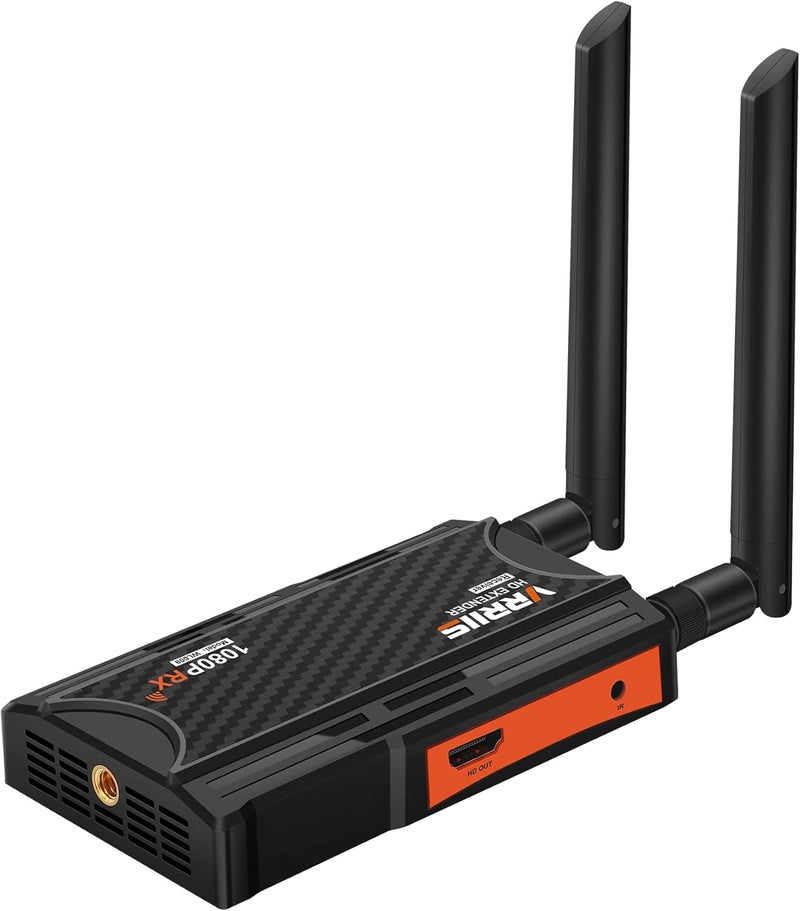 Vrriis RX Only, Wireless HDMI Extender Receiver, Up to 1 TX to 4 RX Connections, Max Line-of-Sight Transmission Distance 1 TX to 1 RX (250m), 1 TX to 2 RX (230m), 1 TX to 3 RX (210m), 1 TX to 4 RX (190m) - Image 1